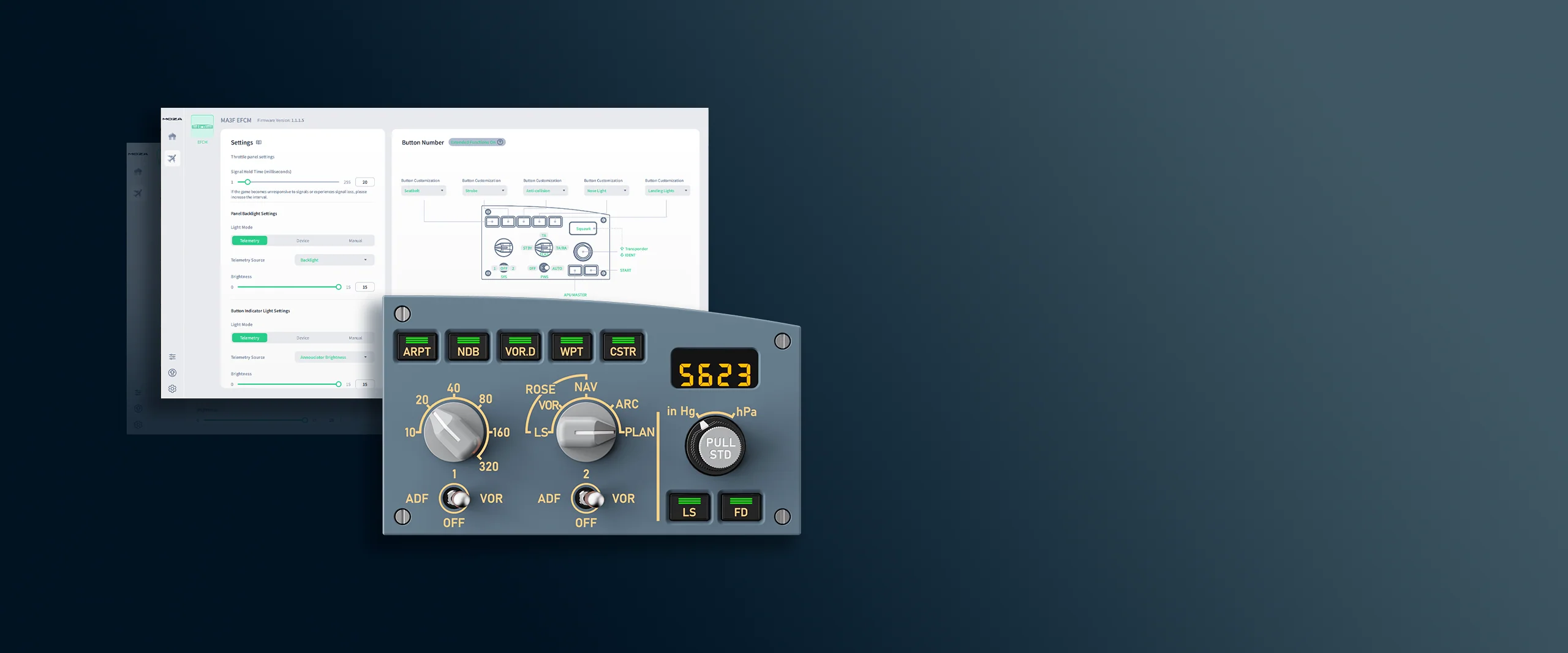 Control Panel Moza MA3F - make your own config